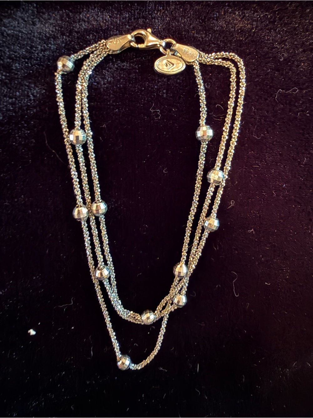Silpada sterling silver Multi-Strand Beaded bracelet